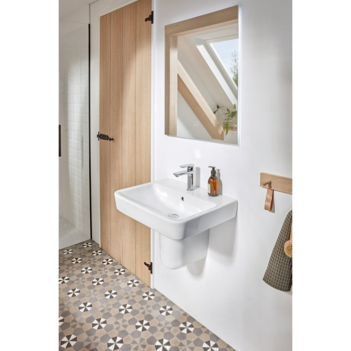 Villeroy&Boch O.novo раковина 55x46x17.5см., 1 отв., подвесная, без перелива, цвет: альпийский белый