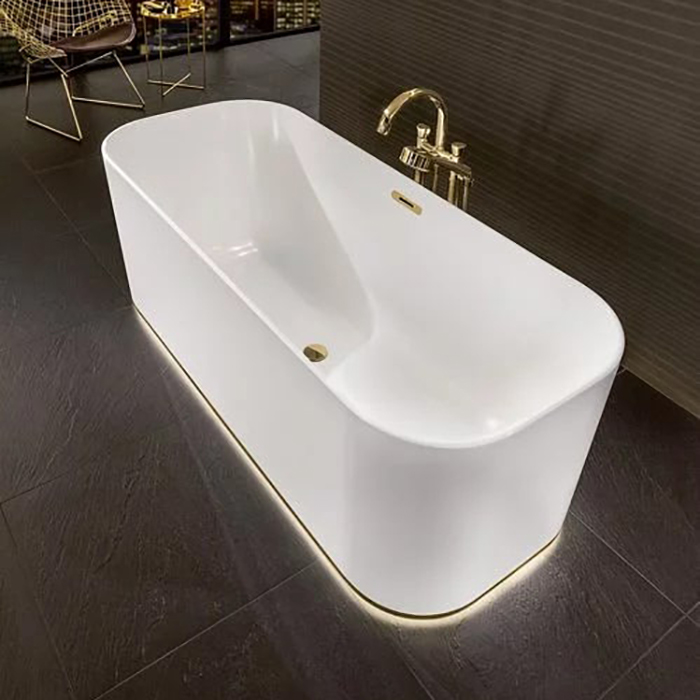 Villeroy&Boch Finion Ванна 170х70х62см., отдельностоящая, Quaryl®, цвет: альпийский белый/золото