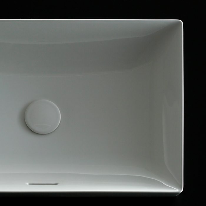 TOTO TR Lavatory Раковина 60x38x13.7(7) см, без отв., полувстраиваемая, с переливом, с покрытием cefiontect, цвет: белый
