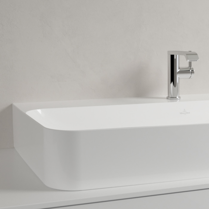 Villeroy&Boch Finion Раковина 100х47 см, 1 отв., с переливом, с антигрязевым покрытием CeramicPlus, цвет: белый