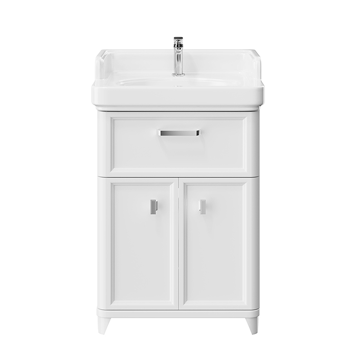 Kerama Marazzi Pompei Тумба 60см., напольная, с ящиком и дверцами, цвет: белый глянцевый
