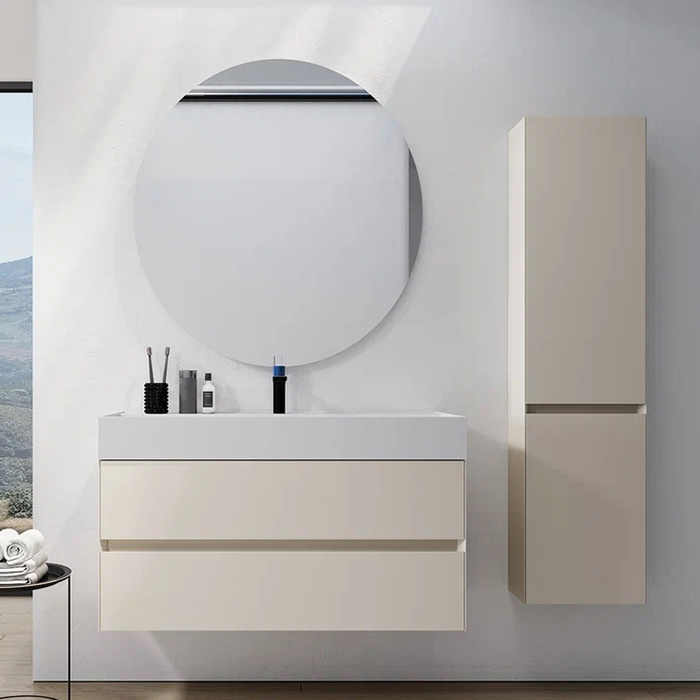Verona Style Shape зеркало подвесное круглое на алюминиевом анодированном каркасе 85х3х85см., со светодиодной подсветкой по периметру и сенсорным выключателем с диммером яркости