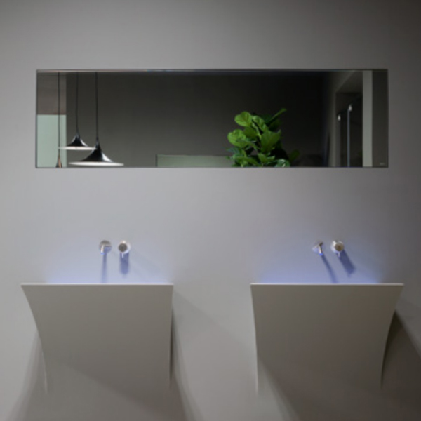 Antonio Lupi Strappo Раковина 83x48x79 см, без отв., встраиваемая, с Led подсветкой, цвет: белый
