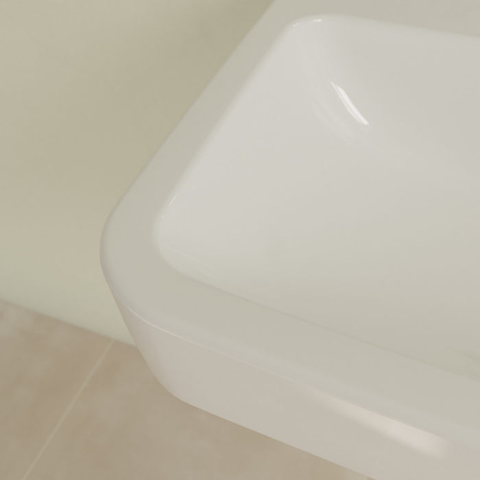 Villeroy&Boch O.novo раковина 55x46x17.5см., без отв., подвесная, без перелива, цвет: альпийский белый