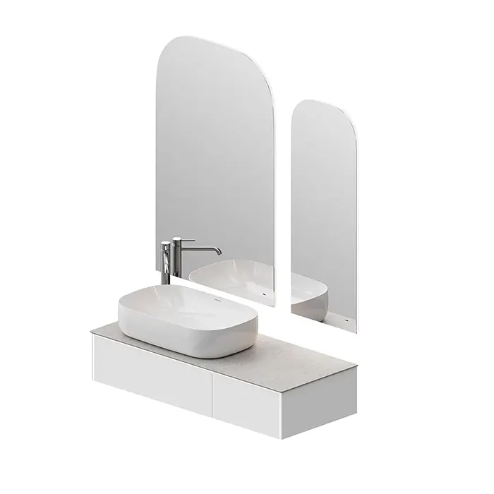 Kerama Marazzi Magica Тумба 115.4х48.5х22см., подвесная, 2 ящика, цвет: утренний серый матовый