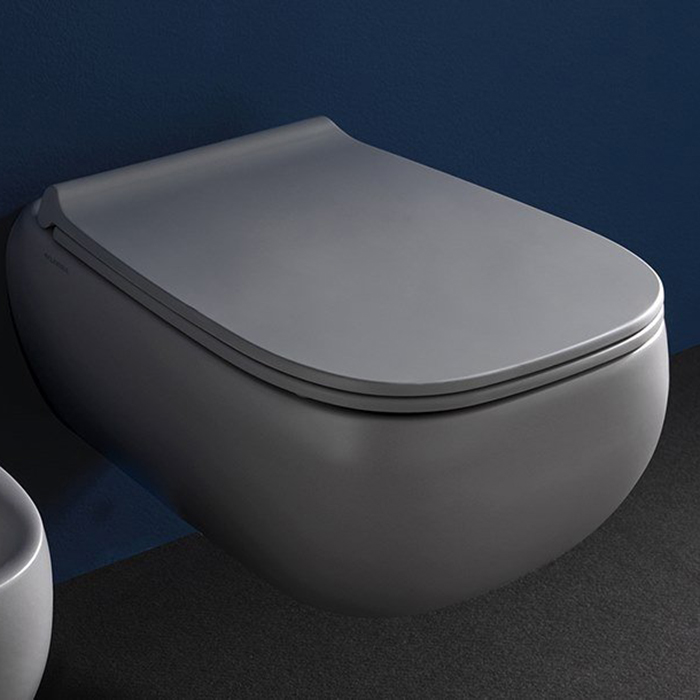 Flaminia Fluo Унитаз 54,5x41xh23см., подвесной, goclean, цвет: cenere