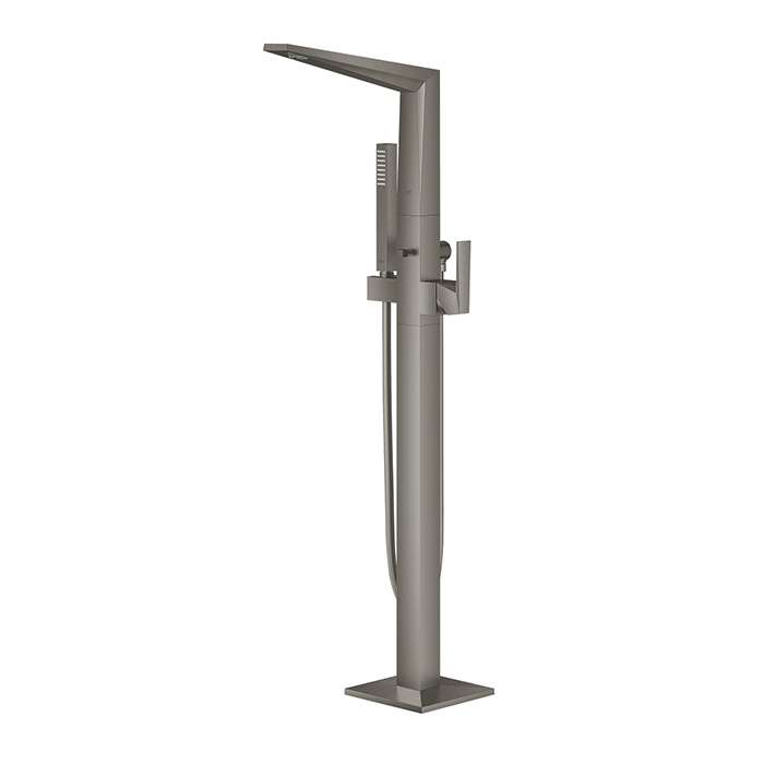 Grohe Allure Brilliant Смеситель для ванны, напольный, с ручным душем и шлангом 125см., цвет: темный гарфит матовый