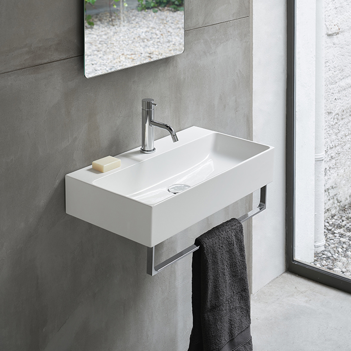 Catalano Premium Раковина 65x35см, подвесная, без отв., цвет: белый глянцевый
