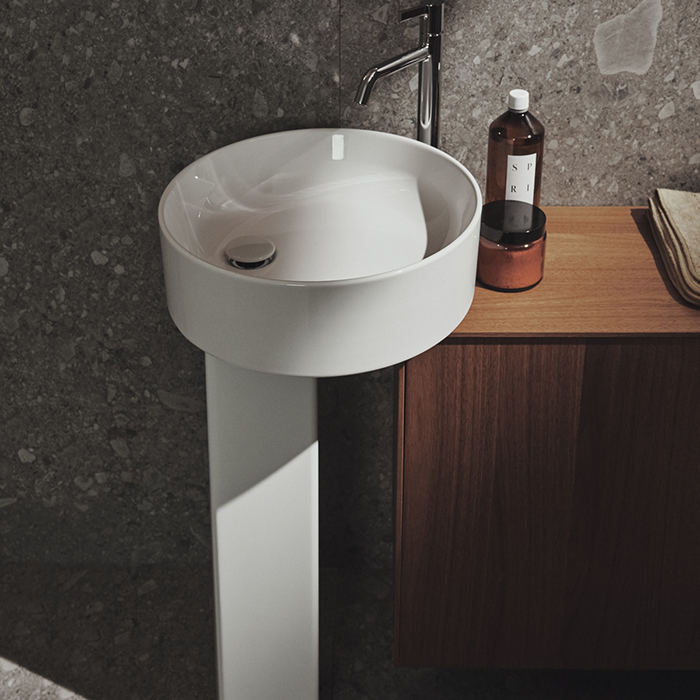 Ideal Standard Conca Раковина 45х12см., накладная, без отв., круглая, с крепежом, цвет: белый матовый