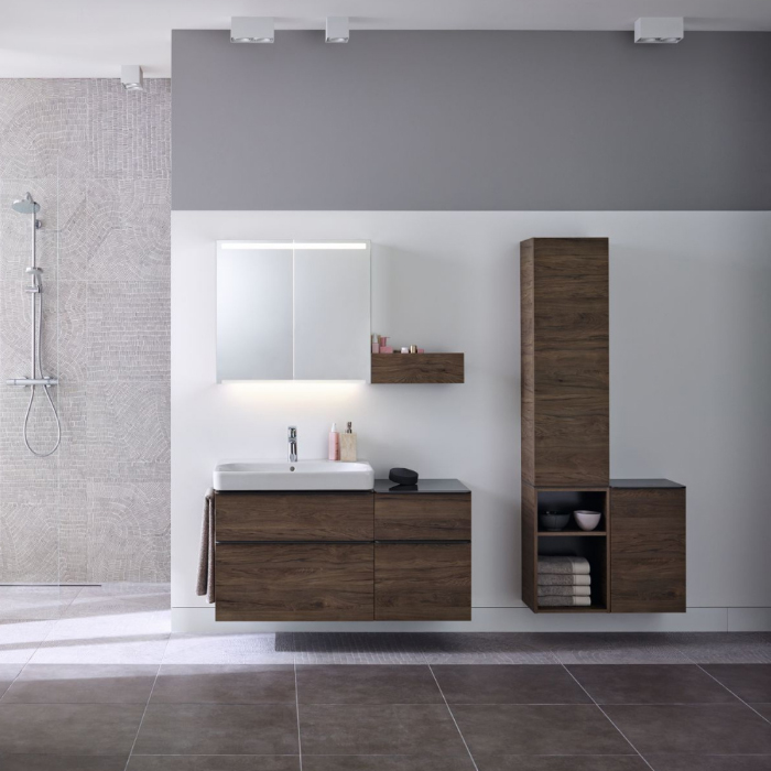 Geberit Smyle Square Шкаф 60х36см., подвесной, цвет: пекан