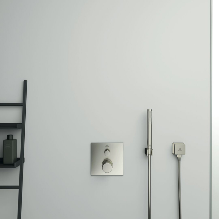Ideal Standard Ceratherm C100 Смеситель для душа, встраиваемый, термостатический, цвет: PVD Silver Storm (Серебряный Шторм)