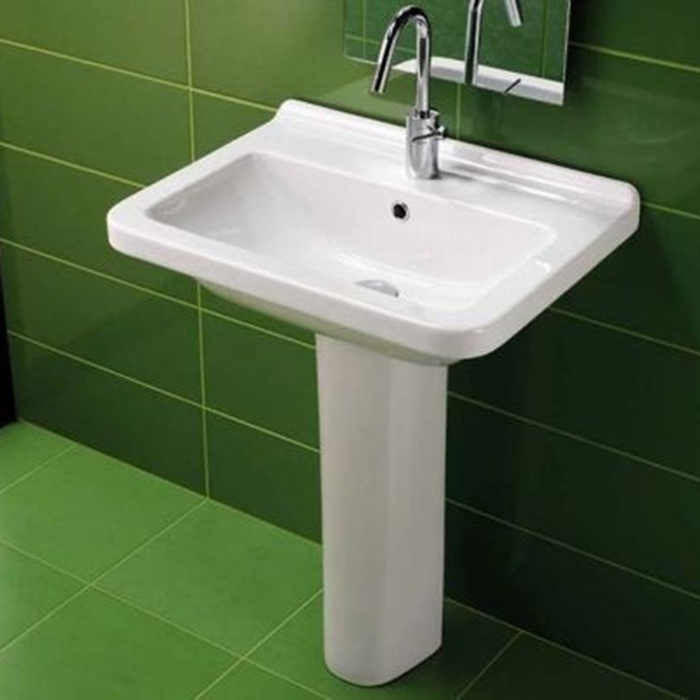Hatria ЕrikaProQ Раковина подвесная, 60x45см, с 1 отверстием, цвет: белый