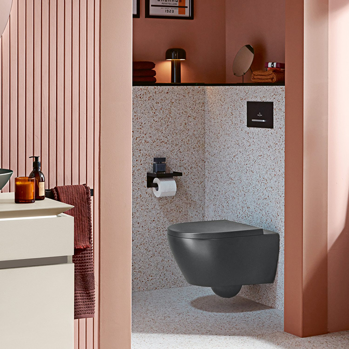 Villeroy&Boch Subway 2.0 Унитаз 37х56х36.5см., подвесной, DirectFlush, CeramicPlus, цвет: Graphite