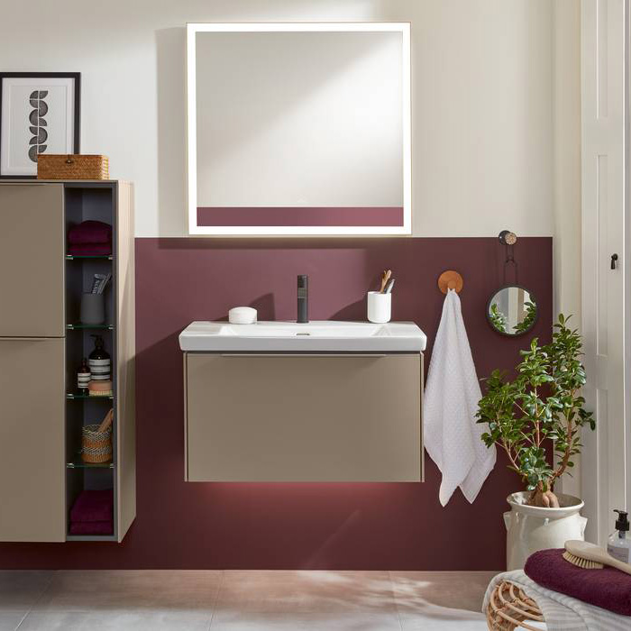 Villeroy&Boch Subway 3.0 Раковина 80х47х16.5см., 1 отв., подвесная, с антигрязевым покрытием CeramicPlus, с переливом, цвет: альпийский белый