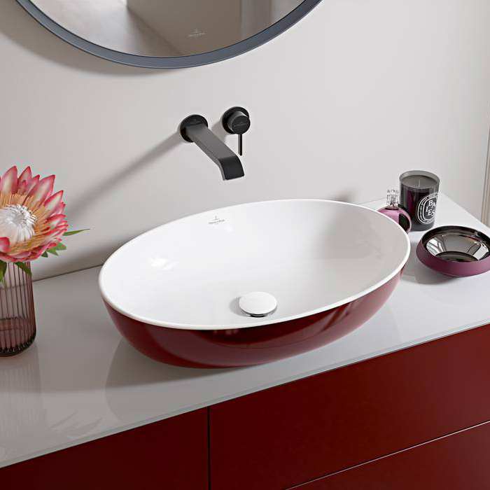 Villeroy&Boch Artis Раковина 61x41x13см., накладная, цвет: Bordeaux