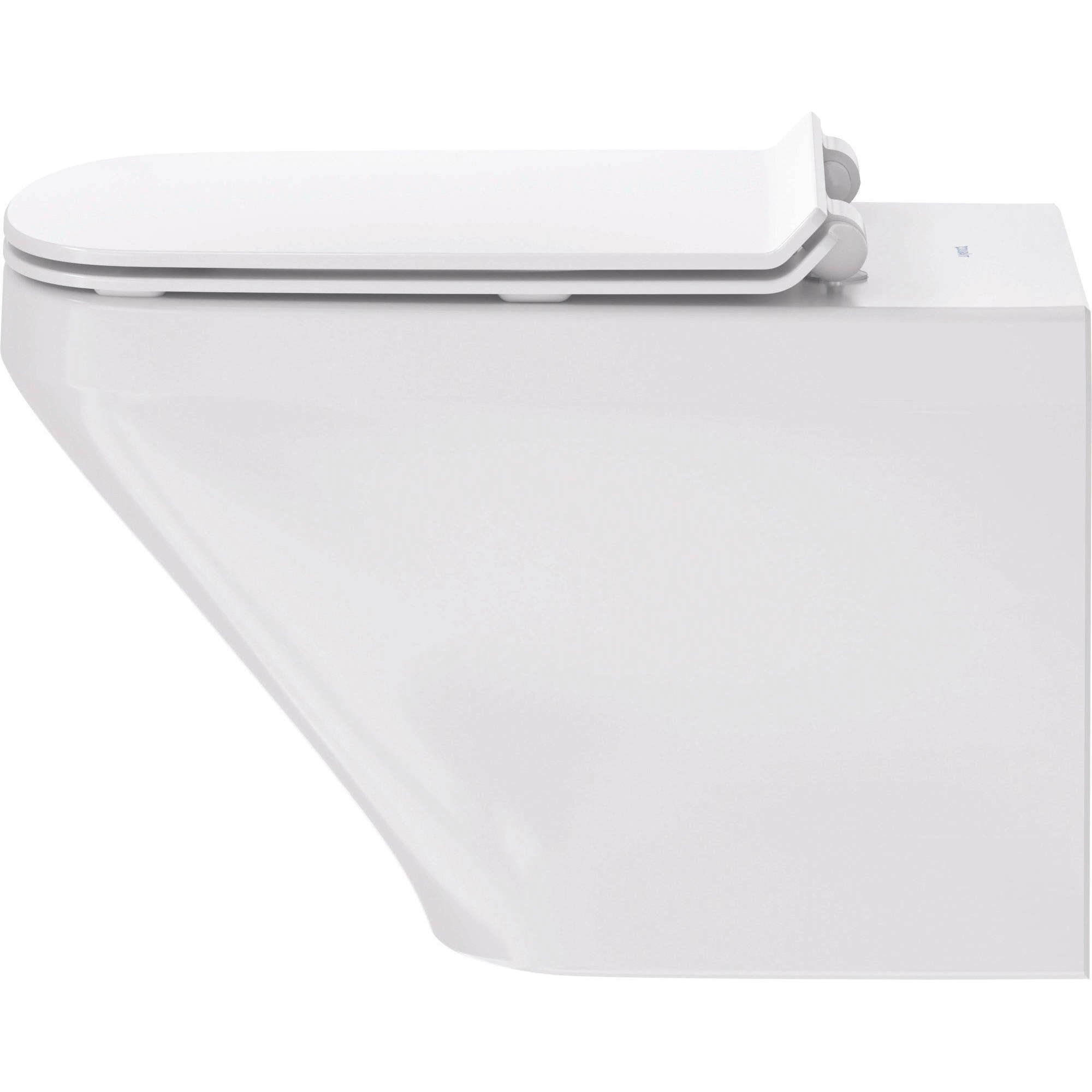 Duravit DuraStyle Комплект: подвесной унитаз Rimless 255109 37х54 см.+ сиденье с автоматическим закрыванием 006739,