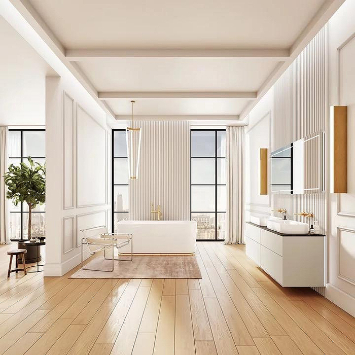 Villeroy&Boch Finion Ванна 170х70х62см., отдельностоящая, Quaryl®, цвет: альпийский белый/хром