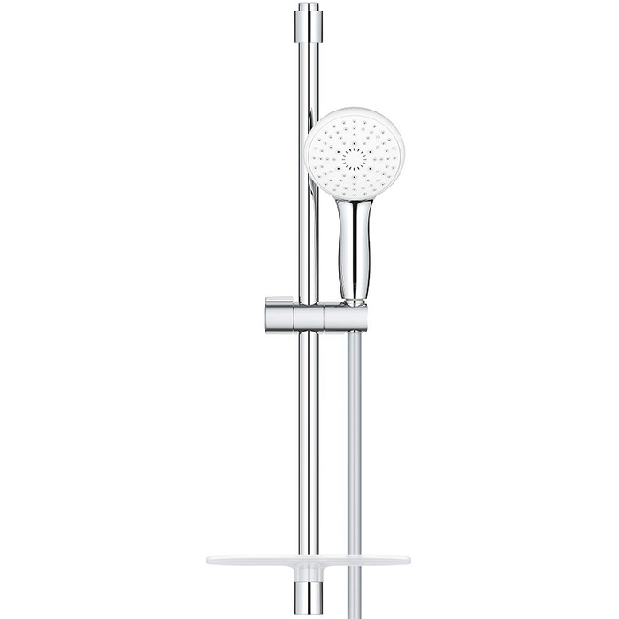 Grohe Tempesta 110 Душевой гарнитур: душевая штанга 60см, шланг для душа 175см и полочка, цвет: хром