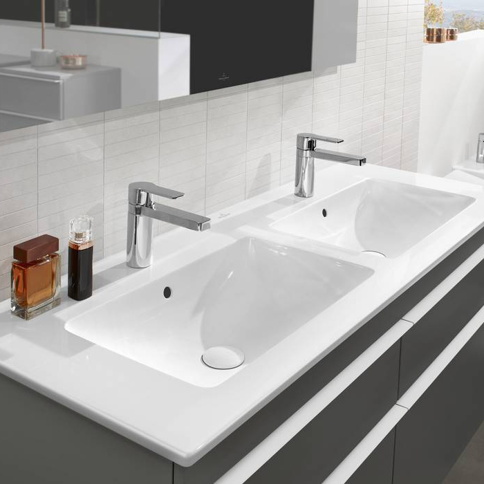 Villeroy&Boch Venticello Раковина 130х50 см, 2 отв., с переливом, цвет: белый