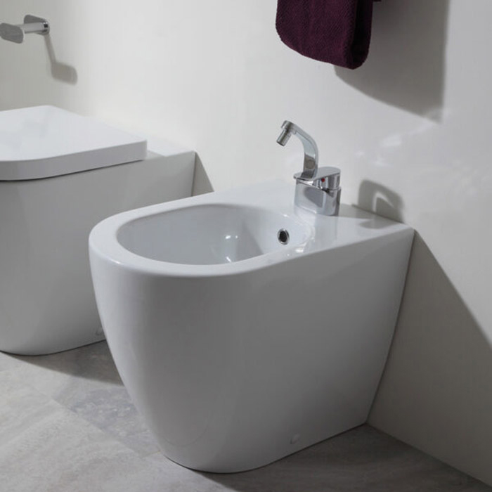 Flaminia Link Биде напольное 56x36xh42см, с 1 отв. под смеситель, цвет: белый глянцевый