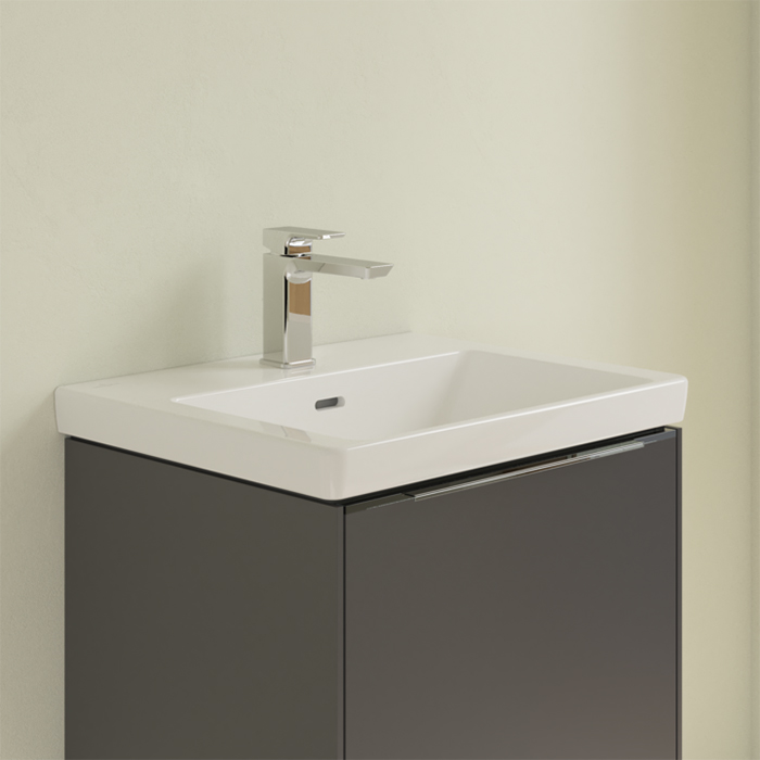 Villeroy&Boch Subway 3.0 Раковина 55х44х16.5см., без отв., подвесная, без перелива, цвет: альпийский белый