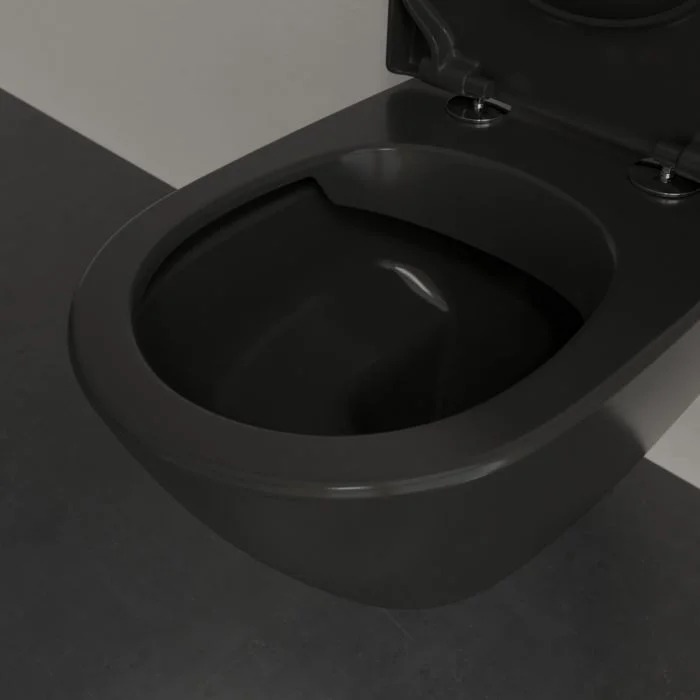 Villeroy&Boch Subway 2.0 Унитаз 37х56х36.5см., подвесной, DirectFlush, CeramicPlus, цвет: Ebony