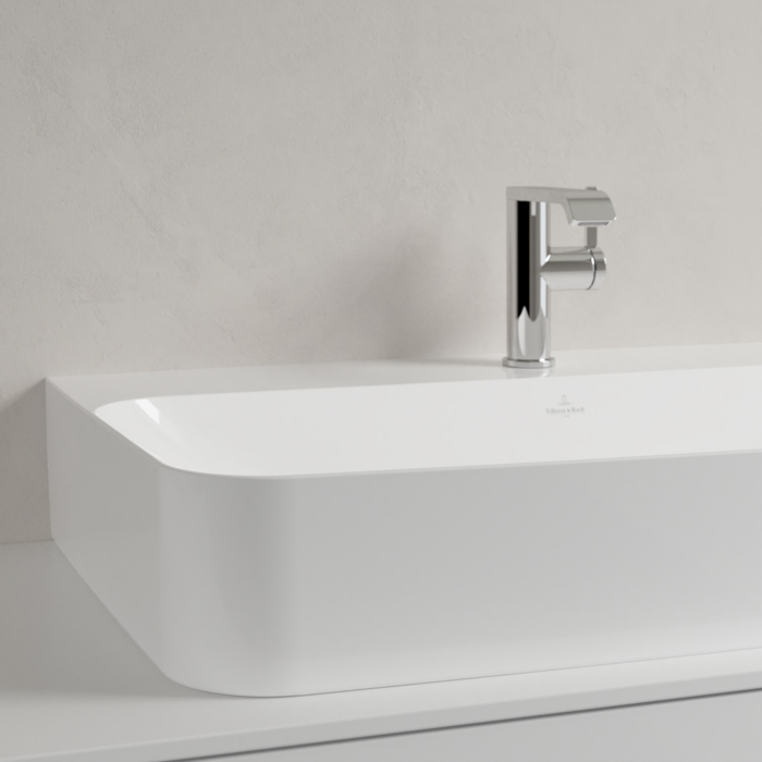 Villeroy&Boch Finion Раковина 80х47 см, 1 отв., с переливом, с антигрязевым покрытием CeramicPlus, цвет: белый