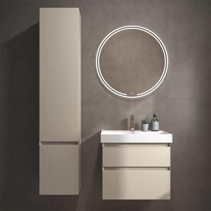 Kerama Marazzi Cubo Раковина 60x48.5x18см., подвесная, мебельная, 1 отв., с переливом, цвет: белый глянцевый