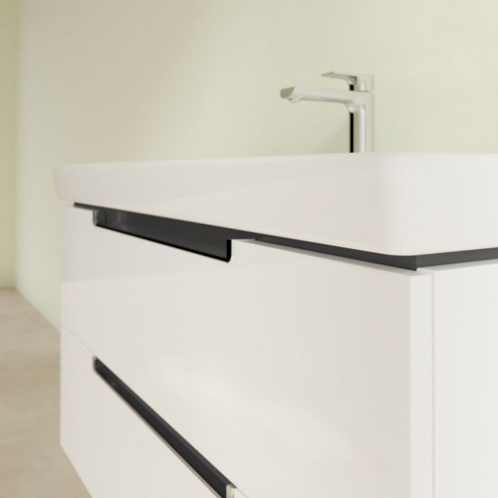 Villeroy&Boch Subway 2.0, Тумба под раковину, размер 98.7x52x44.9см., подвесная, с антигрязевым покрытием CeramicPlus, цвет: белый
