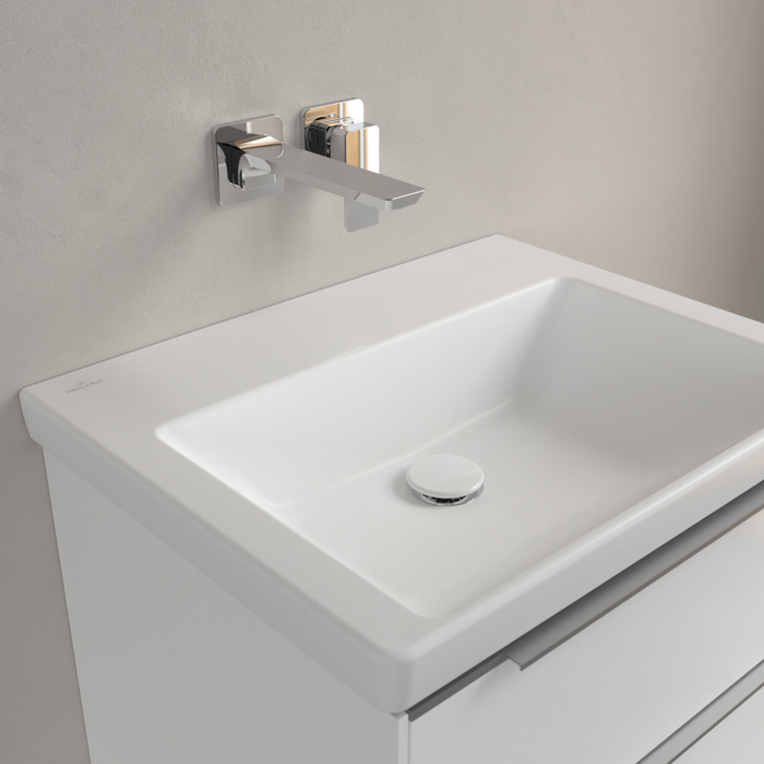 Villeroy&Boch Subway 3.0 Раковина 60х47х16.5см., без отв., подвесная, CeramicPlus, без перелива, цвет: белый камень
