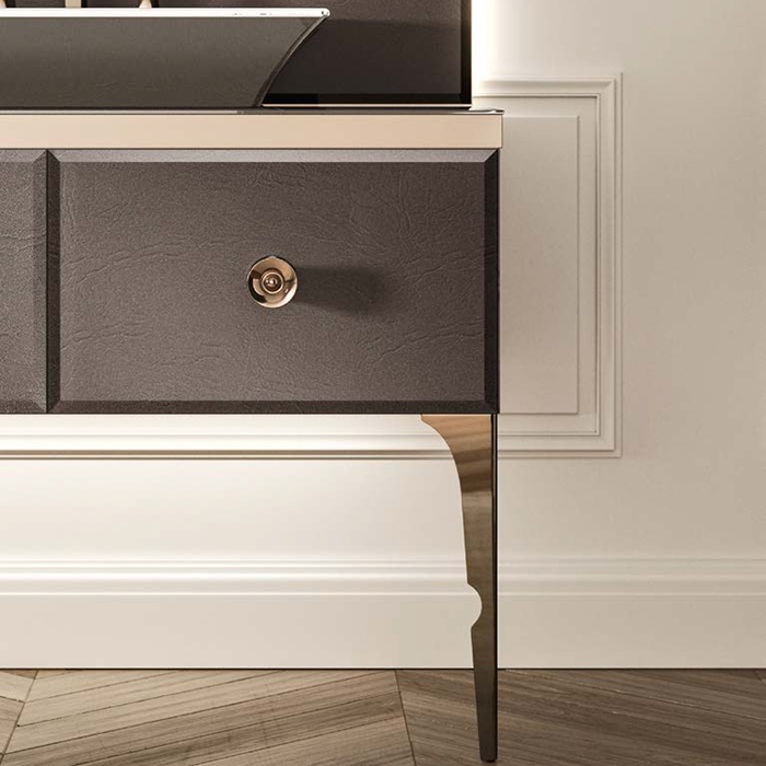 VITAGE milldue edition MAJESTIC 09 Комплект мебели 216х55х73 см, напольный, 2 раковины, 2 зеркала, с подсветкой, цвет: elephant bronze