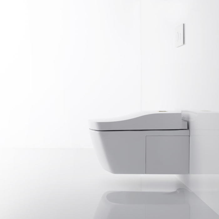 TOTO Neorest AC Унитаз подвесной 42.3x66.6x41см, безободковый, CeFiONtect, Tornado Flush, с сиденьем Washlet, цвет: белый