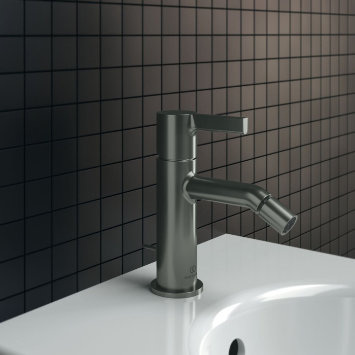 Ideal Standard Joy Смеситель для биде, на 1 отв., с донным клапаном, цвет: PVD Magnetic Grey