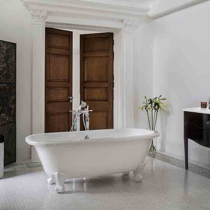 Victoria + Albert Richmond Ванна 167.5х74.5х60.3см., ножки Quarrycast белые, цвет: белый