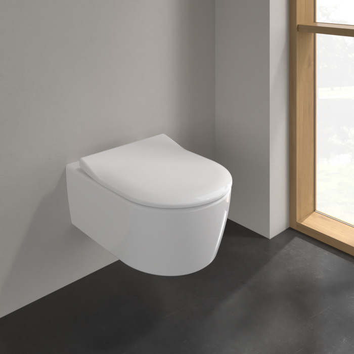 Villeroy&Boch Avento Унитаз подвесной 37.5x56 см, безободковый, цвет: белый