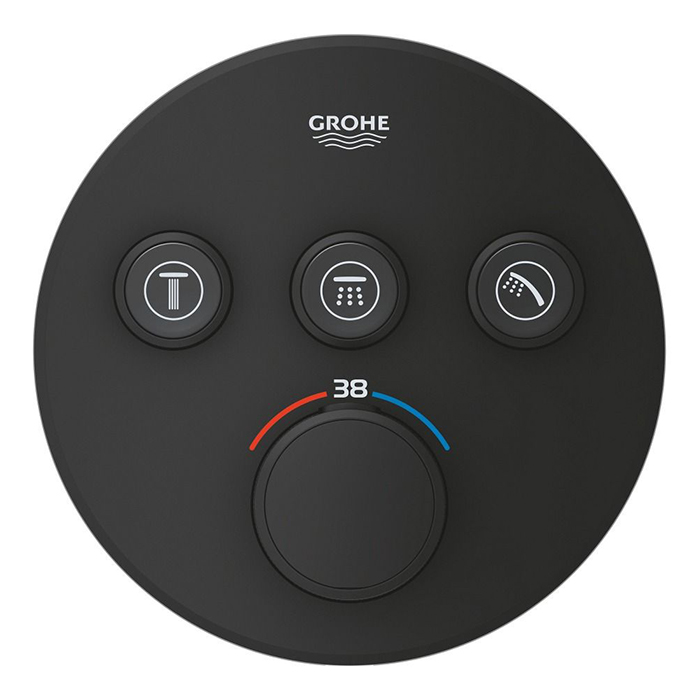 Grohe Grohtherm SmartControl Смеситель для душа, термостатический, цвет: фантомный чёрный