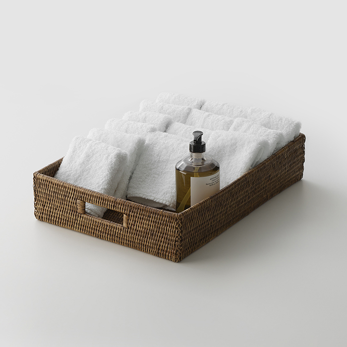 Decor Walther Basket TRAY Лоток-поднос 34x45x10см., настольный, цвет: ротанг темный