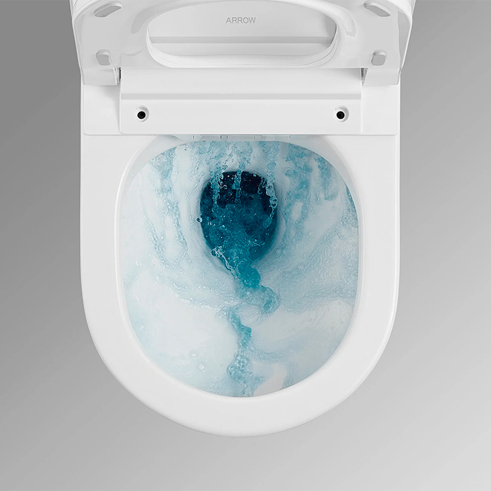 Arrow Pollux Унитаз Smart 34x60см, с функцией биде, подвесной, безободковый, цвет: белый