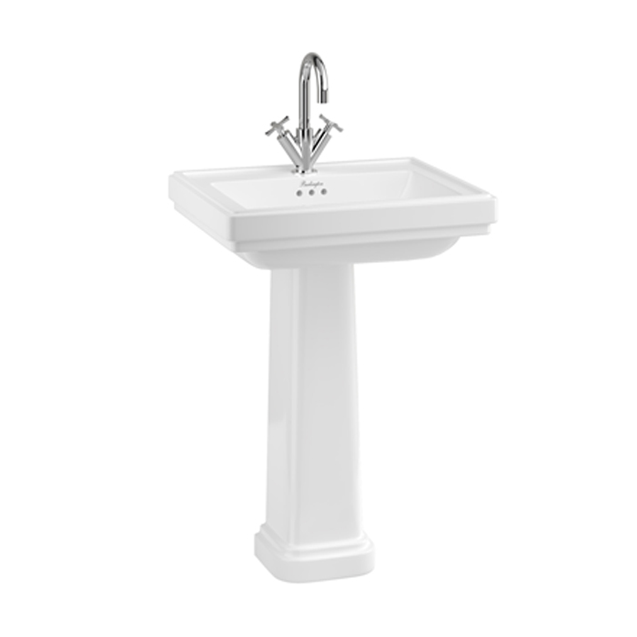 Burlington Riviera Раковина 58x47см, подвесная, с 1 отв., цвет: белый