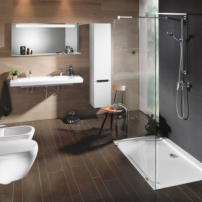 Villeroy&Boch Subway 2.0, Шкаф-пенал подвесной, 2 дверцы, 3 полки, дверца с петлями слева, 35x165x37см., цвет: зеркальный