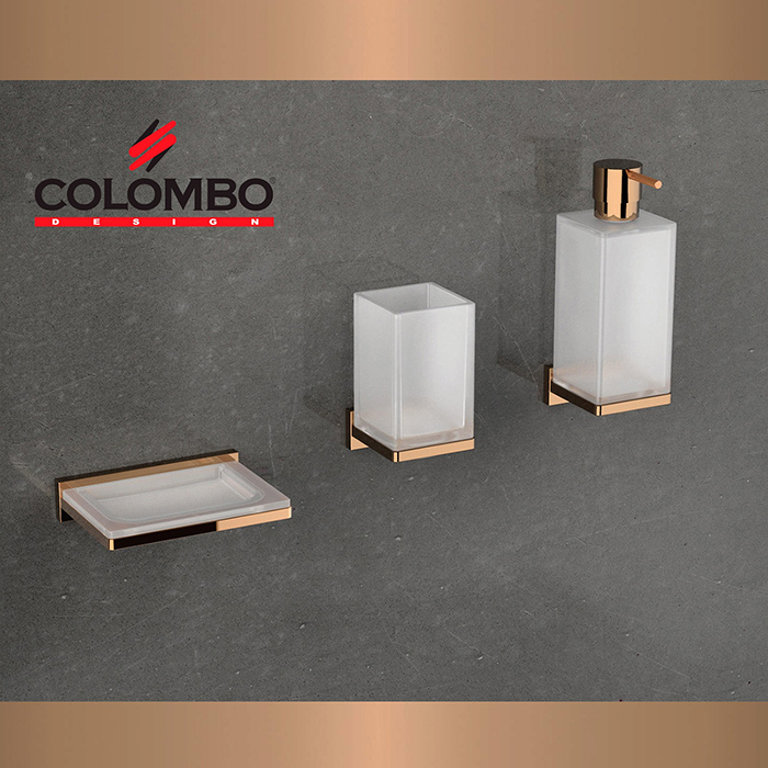 Colombo Look Мыльница подвесная, цвет: PVD Vintage/матовое стекло