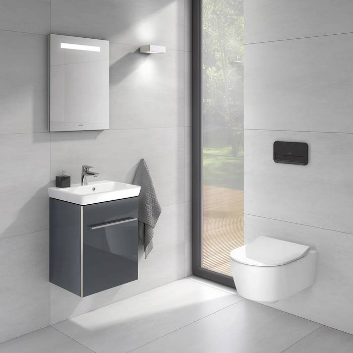Villeroy & Boch ViConnect, Кнопка смыва, размер 269 x 161 x 13 mm, цвет: черный