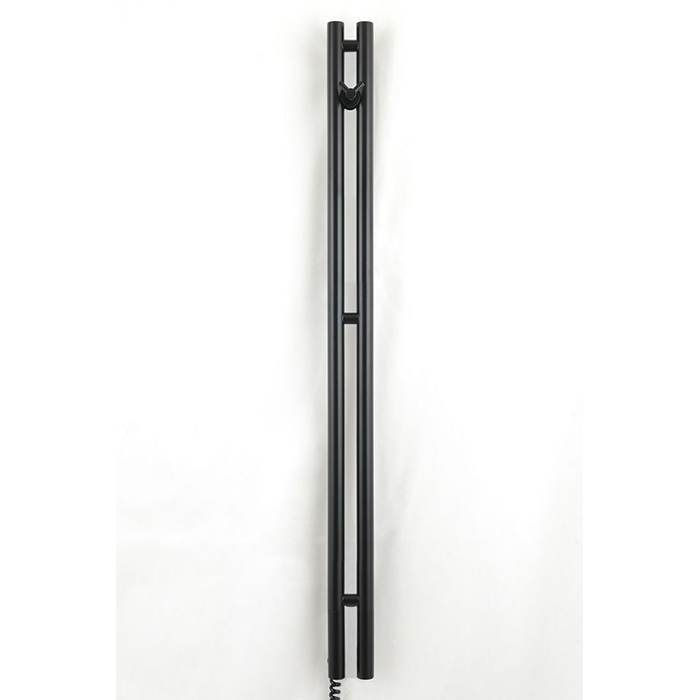 Neoinox Verto Полотенцесушитель 120x8.5см, электрический, тэн, цвет: черный матовый