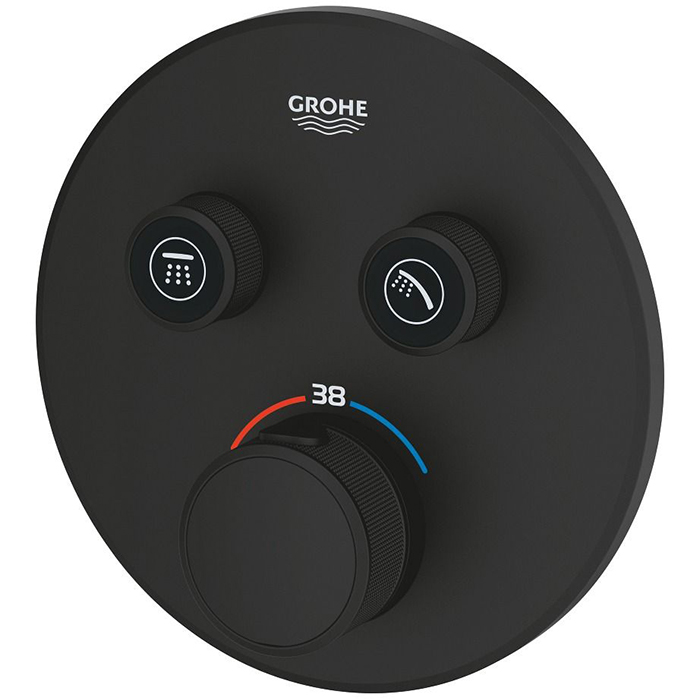 Grohe Grohtherm SmartControl Смеситель для душа, термостатический, цвет: фантомный чёрный