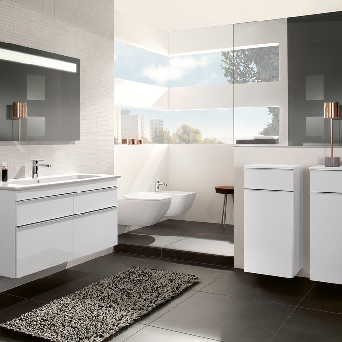Villeroy&Boch Venticello Биде подвесное 37.5х56х28.5см., 1 отв., с донным клапаном, цвет альпийский белый