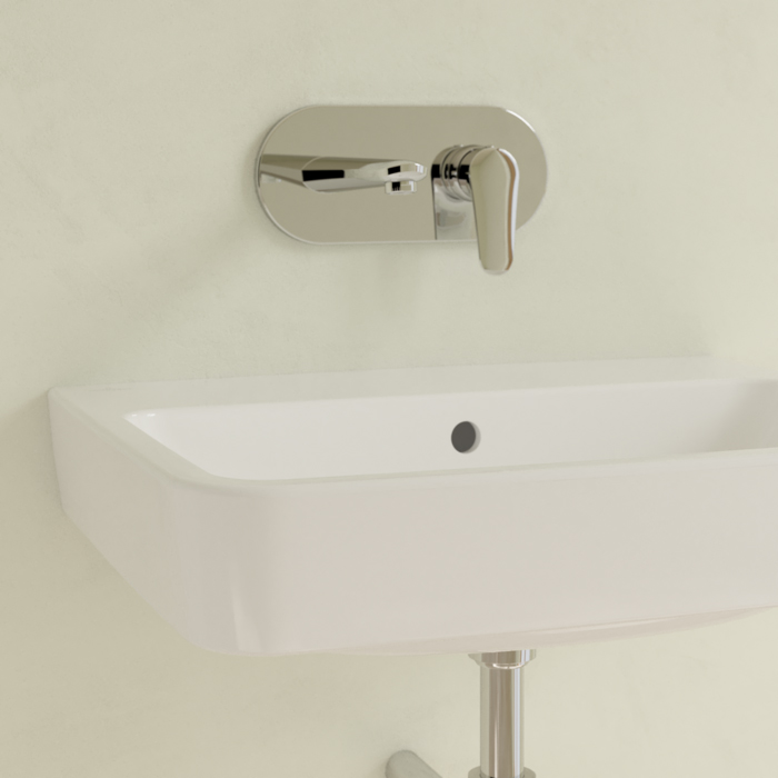 Villeroy&Boch O.novo раковина 60x46x17.5см., без отв., подвесная, с переливом, цвет: альпийский белый