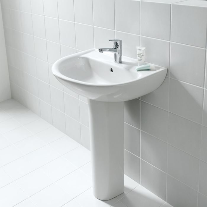 Laufen Pro Раковина 60x48x16,5 см, подвесная, с 1 отв., по центу, c переливом, цвет: белый