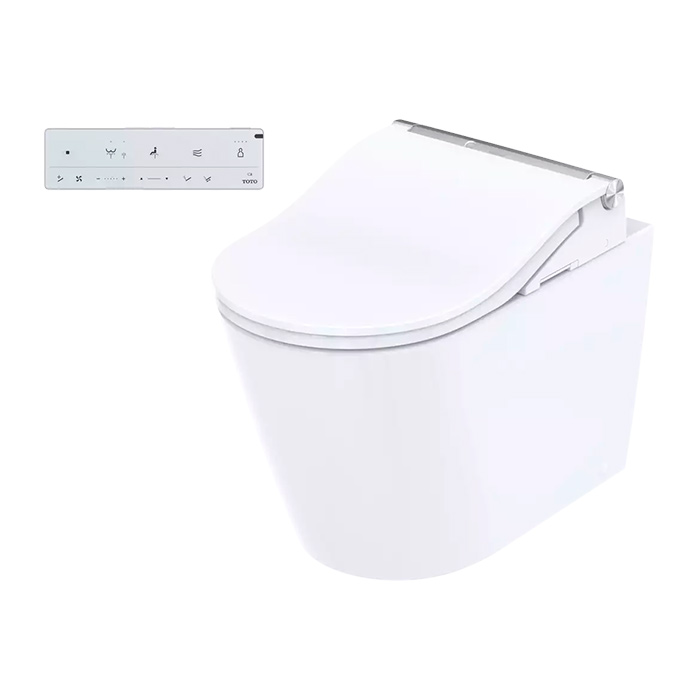 TOTO Washlet RW Сиденье 57.9x39.1x10.8см, с дистанционным управлением, для унитаза CW542/CW563, цвет: белый/серебро