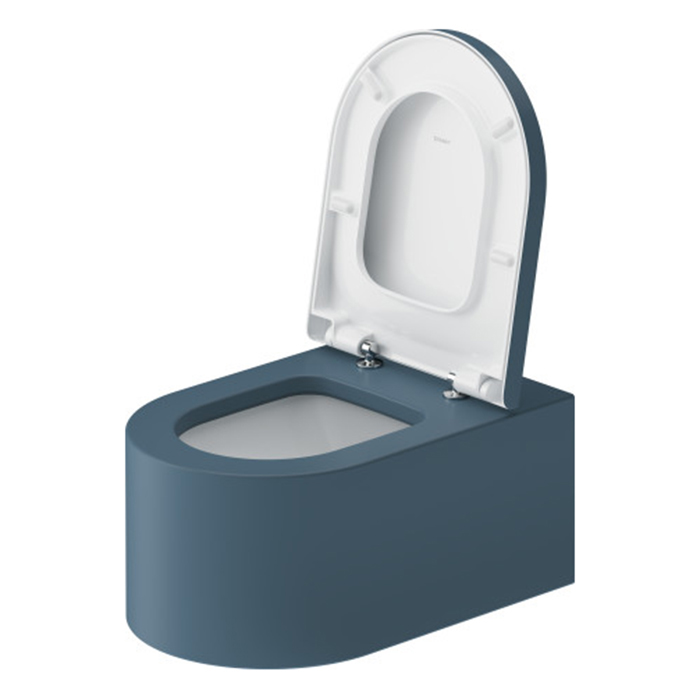 Duravit Millio Унитаз подвесной, 37x57см., декор "Smooth", крепление в компл., цвет: синий матовый