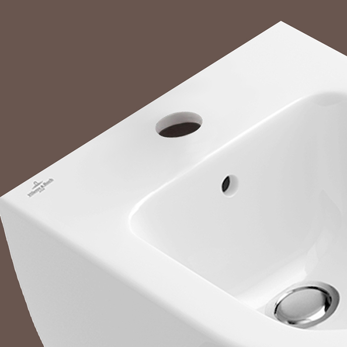 Villeroy&Boch Subway 2.0 Биде подвесное 56x37см., 1 отв., с переливом, цвет: альпийский белый